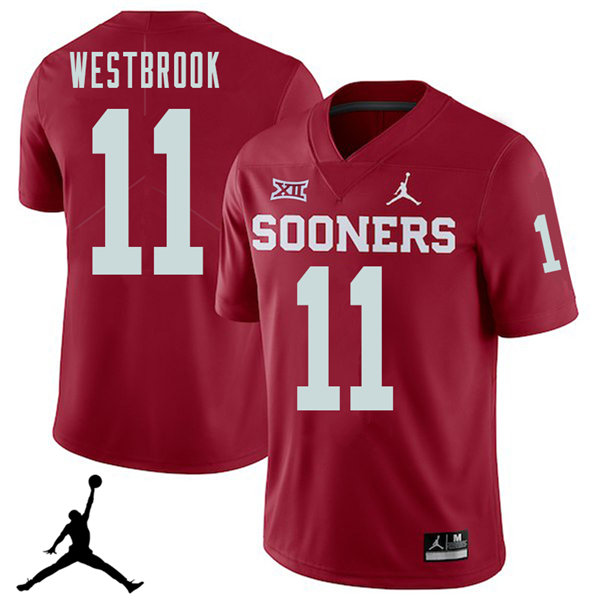 Jordan Brand Men #11 Dede Westbrook Oklahoma Sooners 2018 College Football Jerseys Sale-Crimson